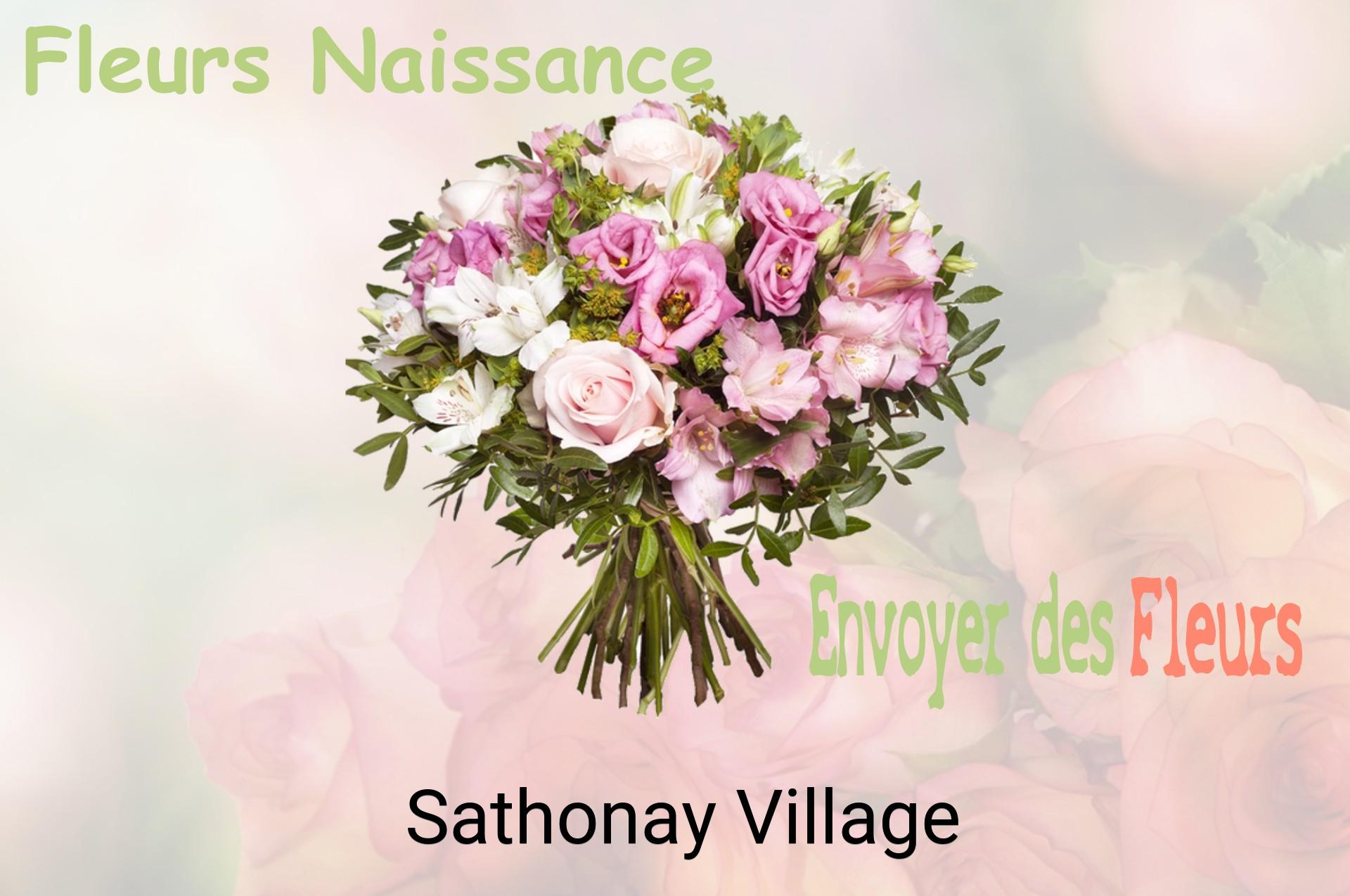 Bouquet de fleurs de naissance livré à Sathonay-Village